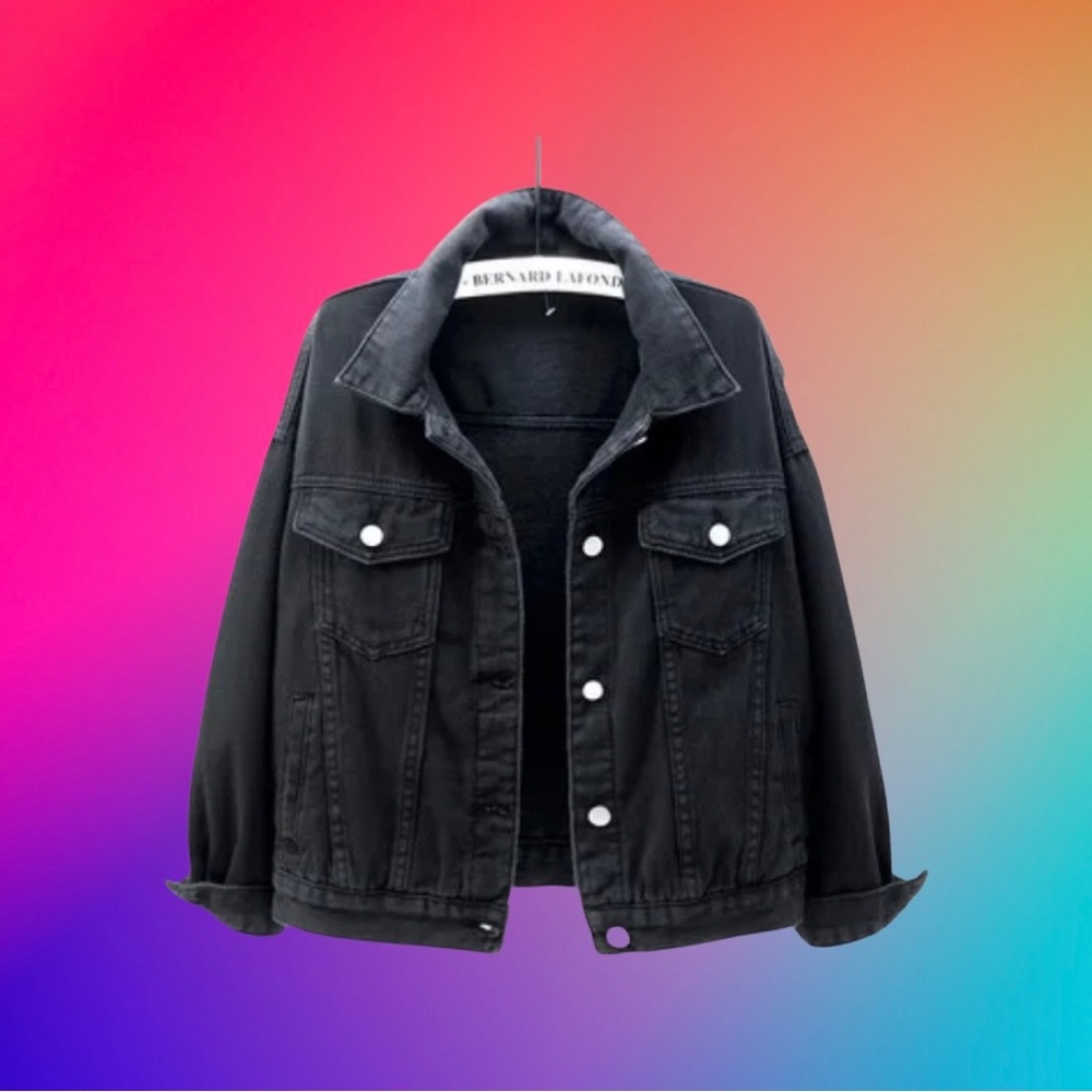 High quality denim jacket women Solid Color Short Denim Jacket